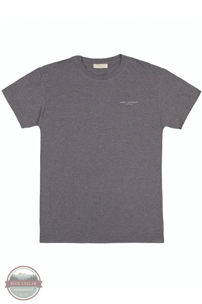 Simply Southern MN-SS-RIBBON-IRONHTHR 'Merican Dude Short Sleeve T-Shirt front view