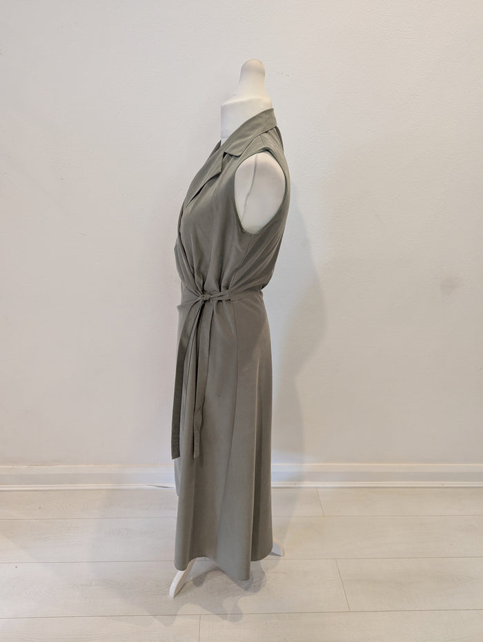 MNG Suit Khaki Wrap dress L