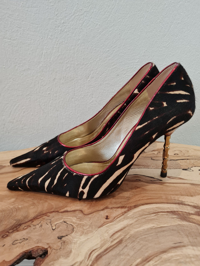 Moda in Pelle black print stilettos 7