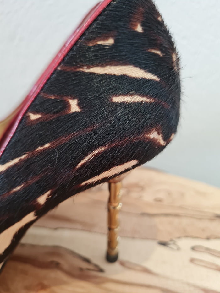 Moda in Pelle black print stilettos 7