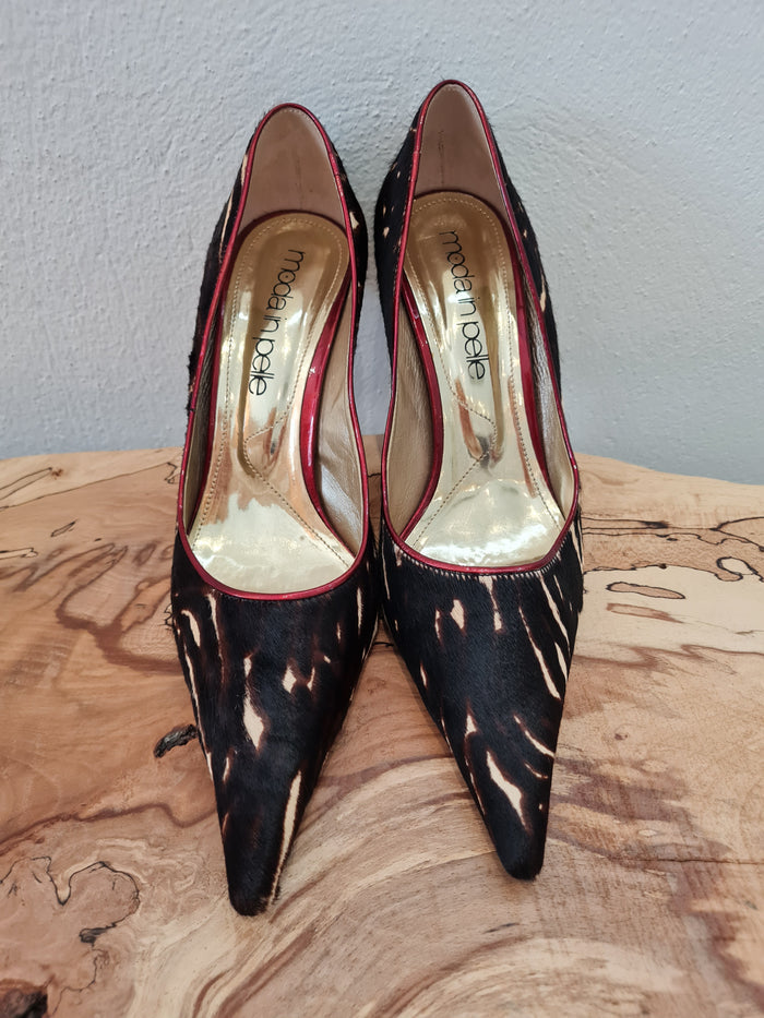 Moda in Pelle black print stilettos 7