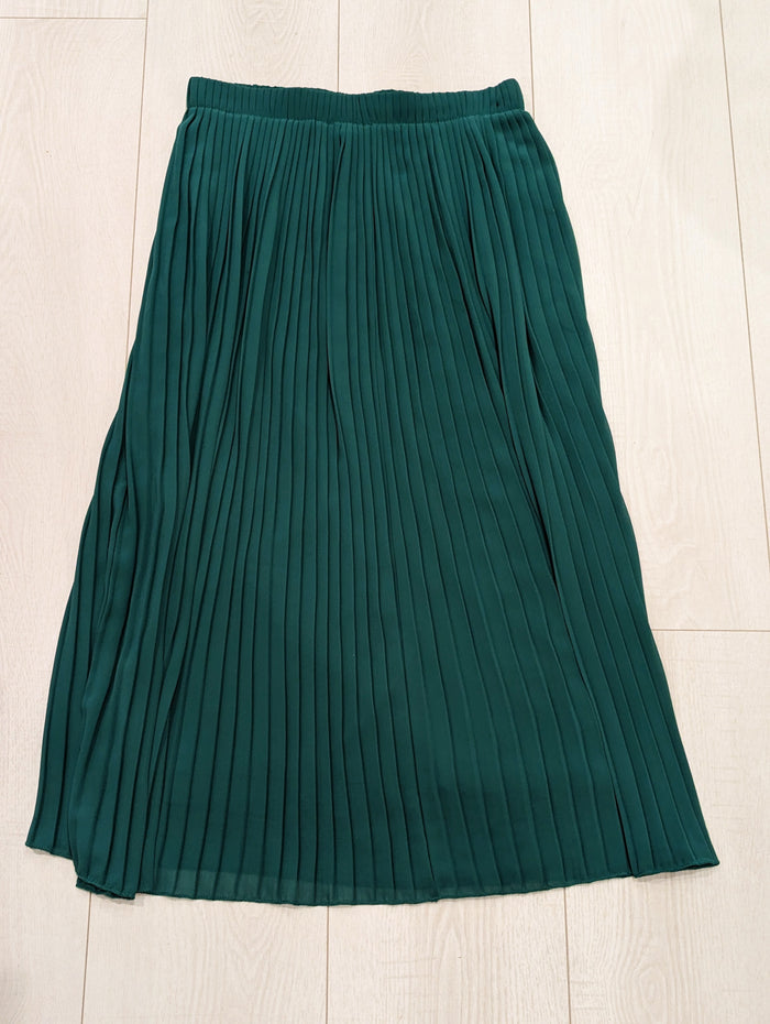 Modissima Green Pleated Skirt M