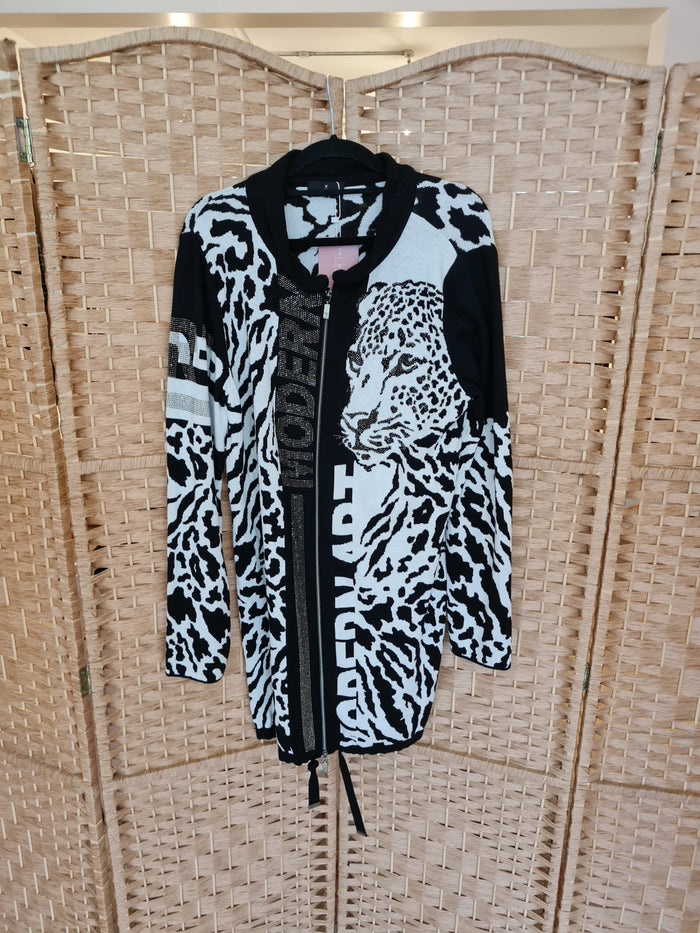 Monari Leopard Long Cardigan 10
