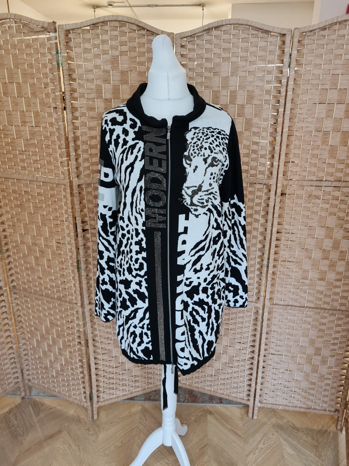 Monari Leopard Long Cardigan 10