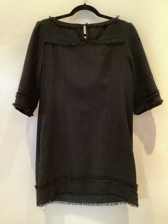 Monsoon Black Tweed Dress Size 16