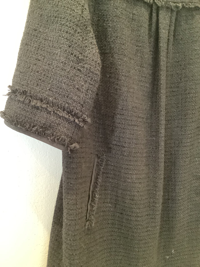 Monsoon Black Tweed Dress Size 16