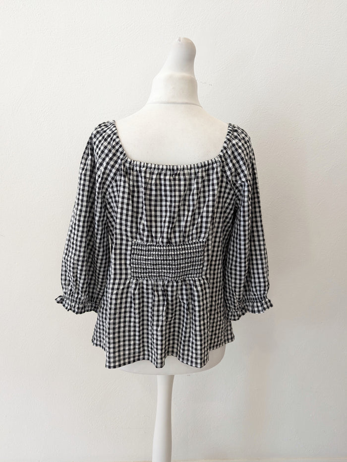 Monsoon Gingham Top 16/18
