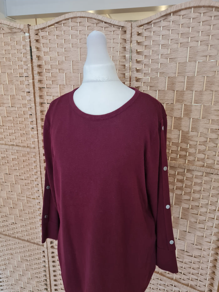 Monsoon maroon jumper M