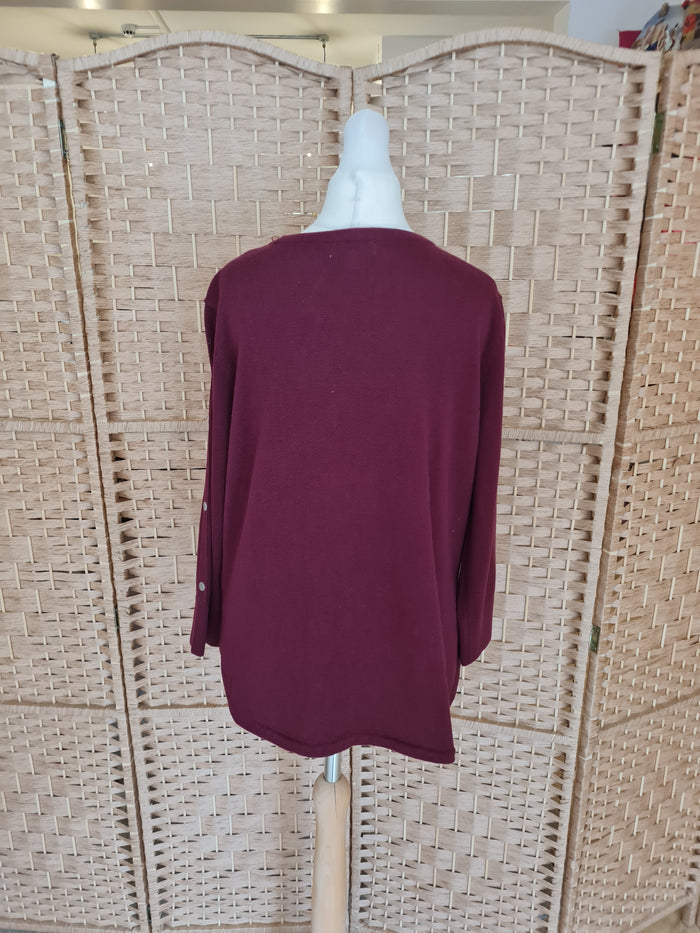 Monsoon maroon jumper M