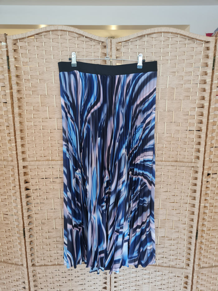 Monsoon Multi Print Pleated Skirt Size Medium NWT £49