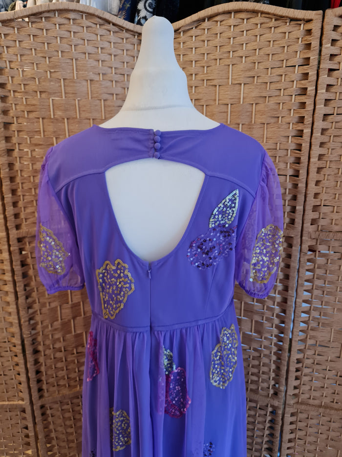 Monsoon Purple Sequin Dress 18