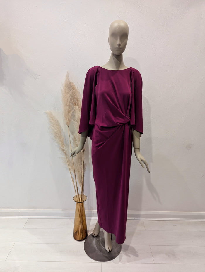 Monsoon Raspberry Cara Cape dress 14 RRP £90