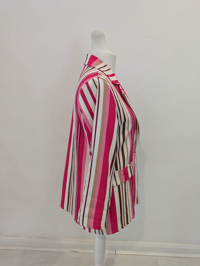 Moolberry pink stripe blazer M