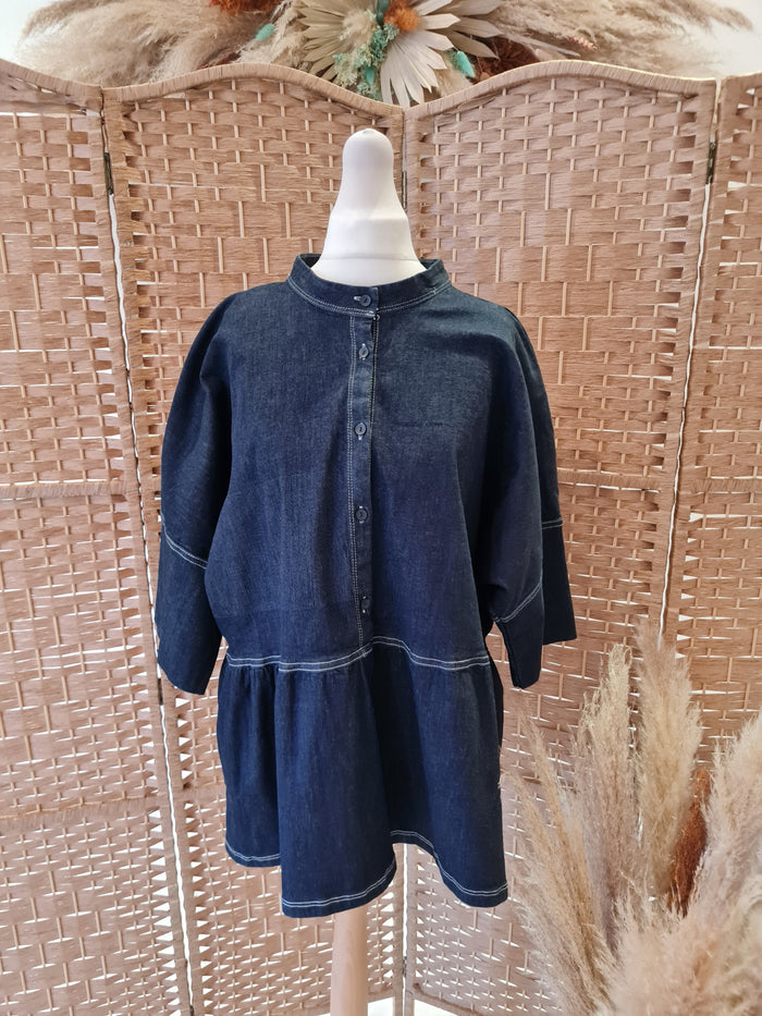 Morrison Denim Peplum Top L