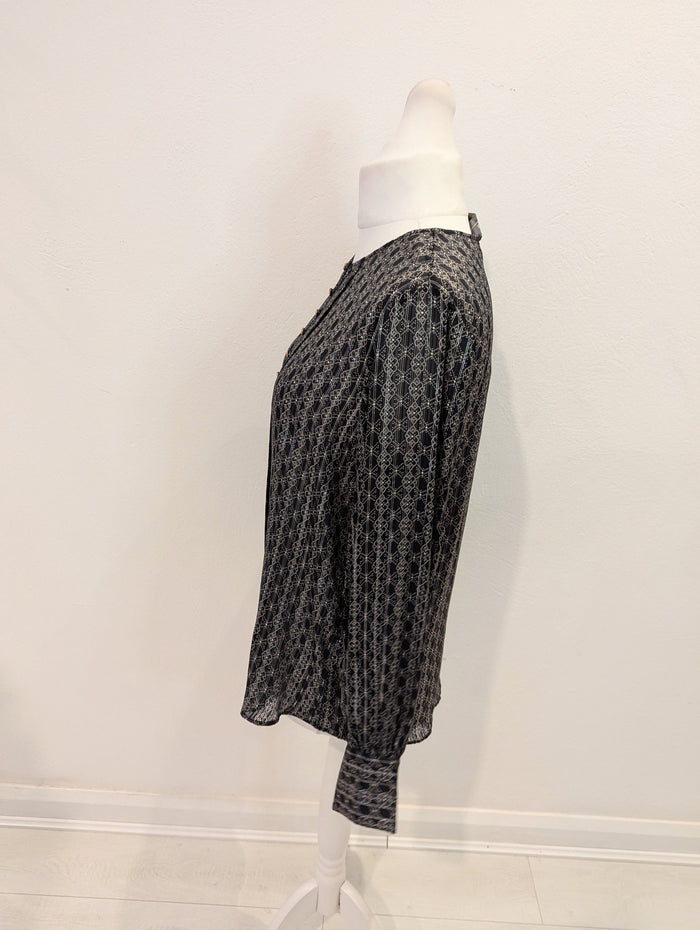Mos Mosh Black/ Gold Blouse S