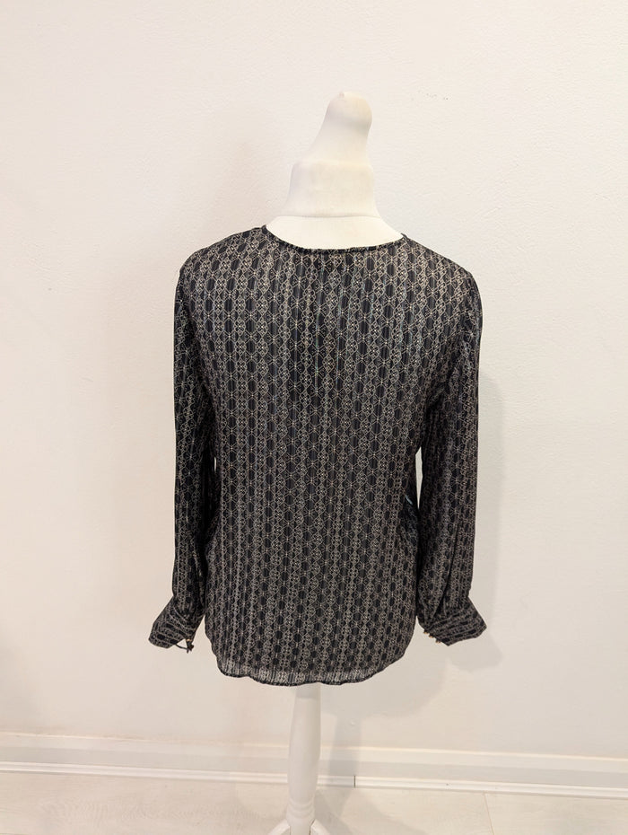 Mos Mosh Black/ Gold Blouse S