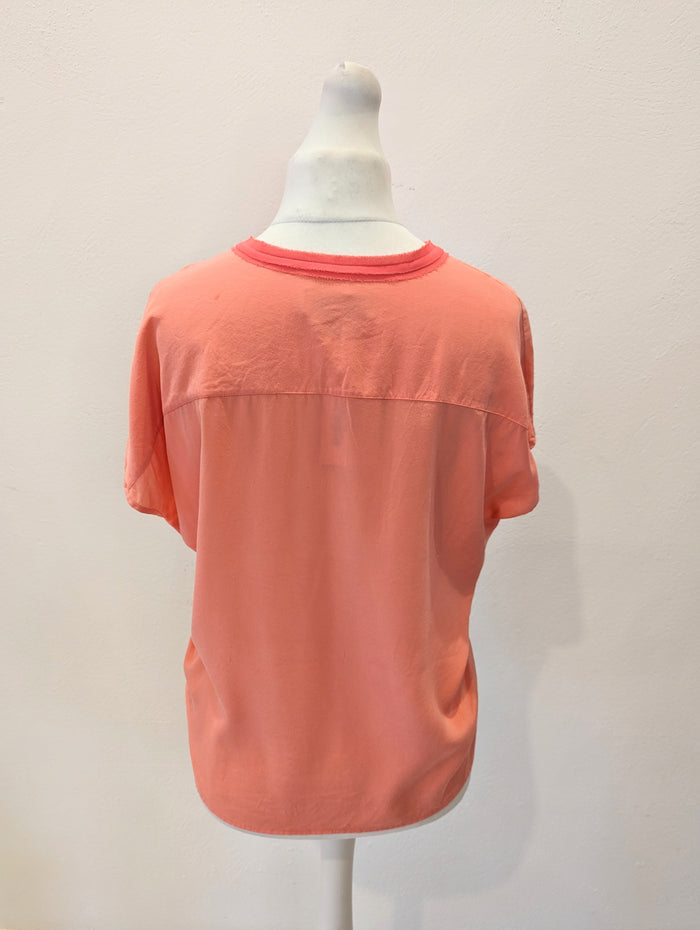Mos Mosh Coral silk top S
