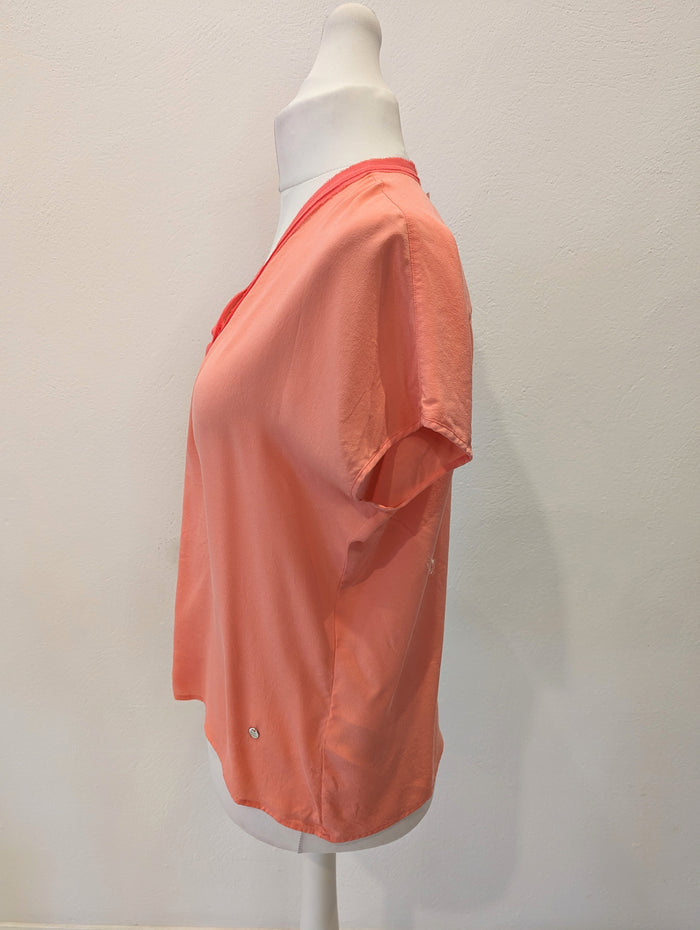 Mos Mosh Coral silk top S