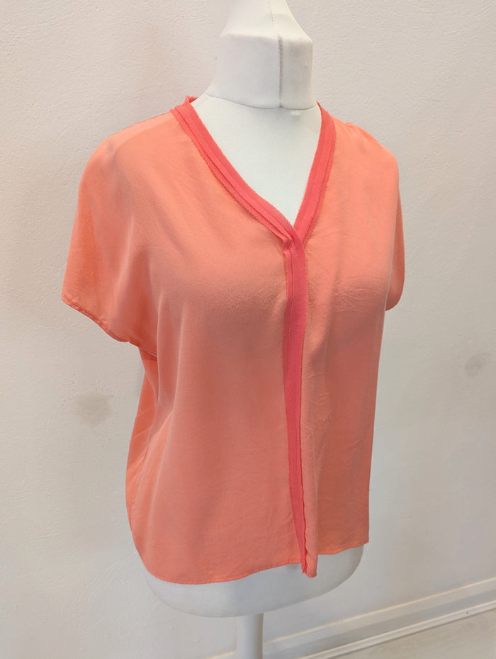 Mos Mosh Coral silk top S