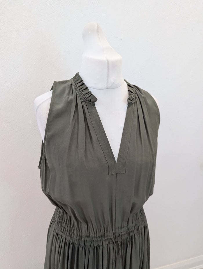 Mos Mosh Khaki Maxi Dress Size Large