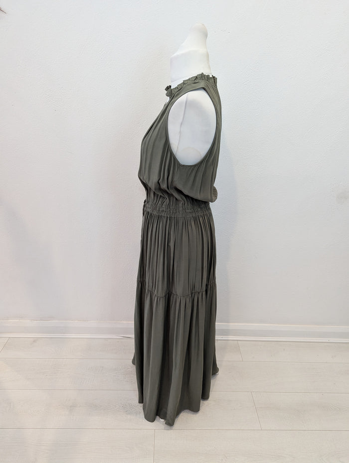 Mos Mosh Khaki Maxi Dress Size Large