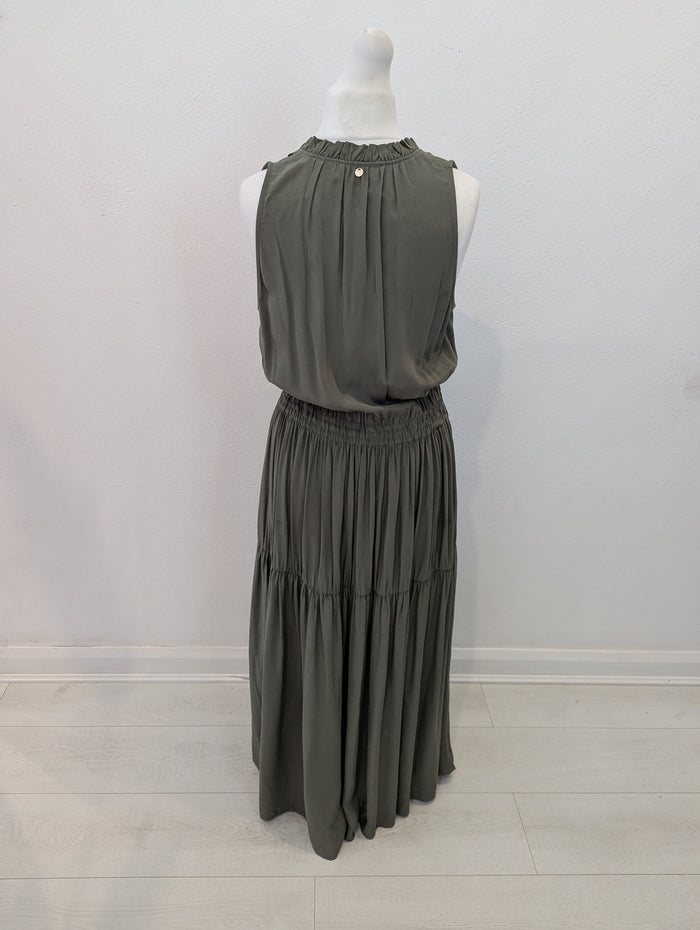 Mos Mosh Khaki Maxi Dress Size Large