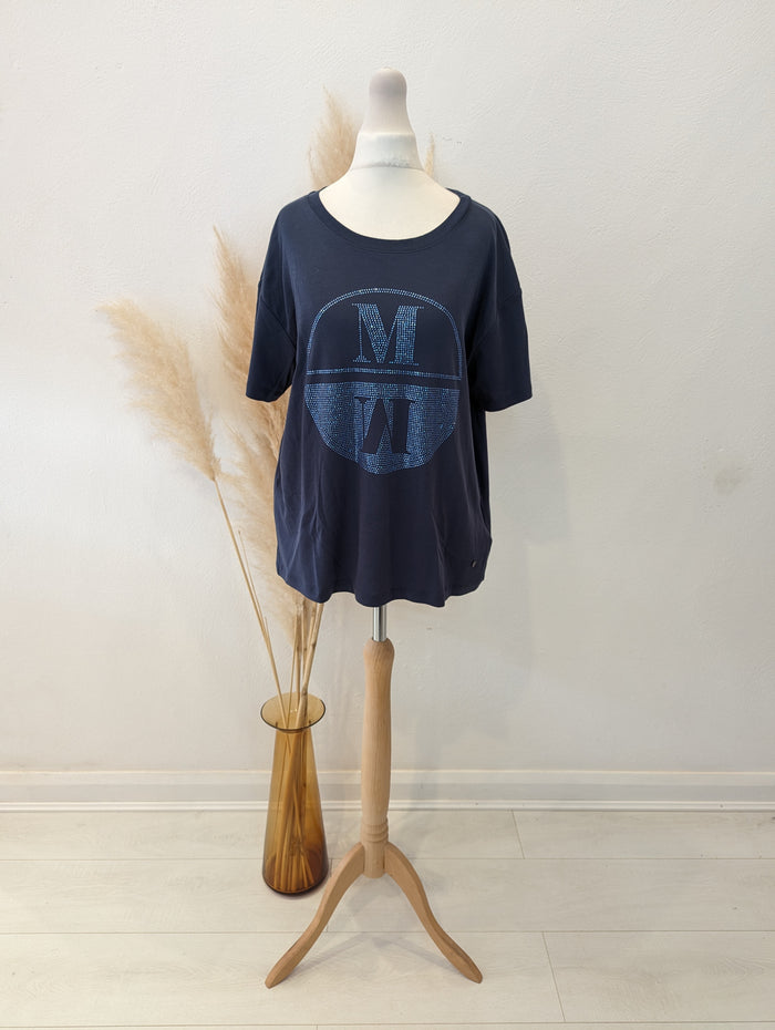 Mos Mosh Navy Top RRP £69 S