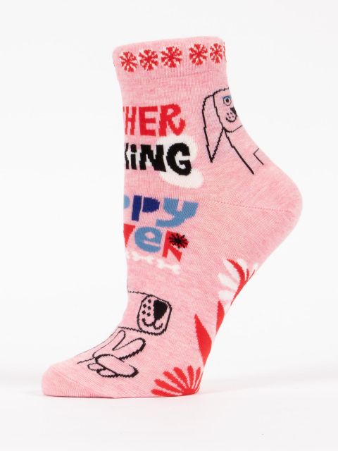 Mother Fucker Puppy Power W-Ankle Socks BLUEQ