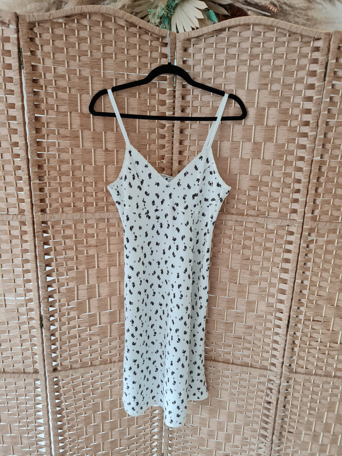M&S Alexa Chung White/Black Sundress 10 RRP £39.50