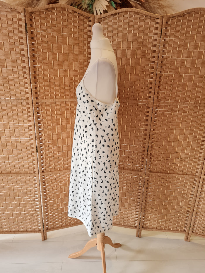 M&S Alexa Chung White/Black Sundress 10 RRP £39.50