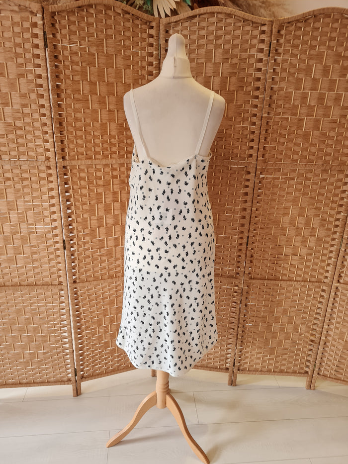 M&S Alexa Chung White/Black Sundress 10 RRP £39.50
