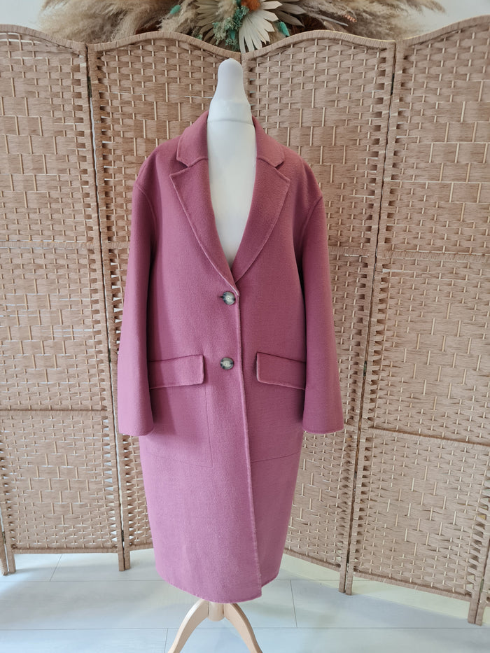 M&S Autograph Pink Coat Size 14 NWT RRP £119
