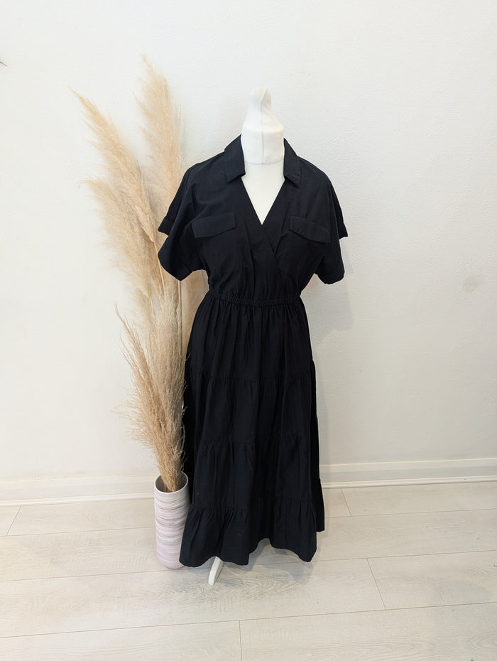M&S Black Maxi 14