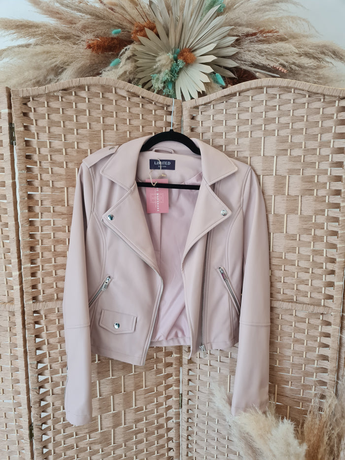 M&S Blush Pleather Jacket 6