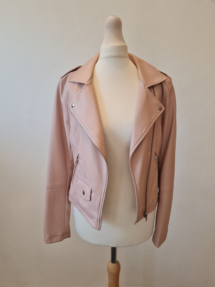 M&S Blush Pleather Jacket 6
