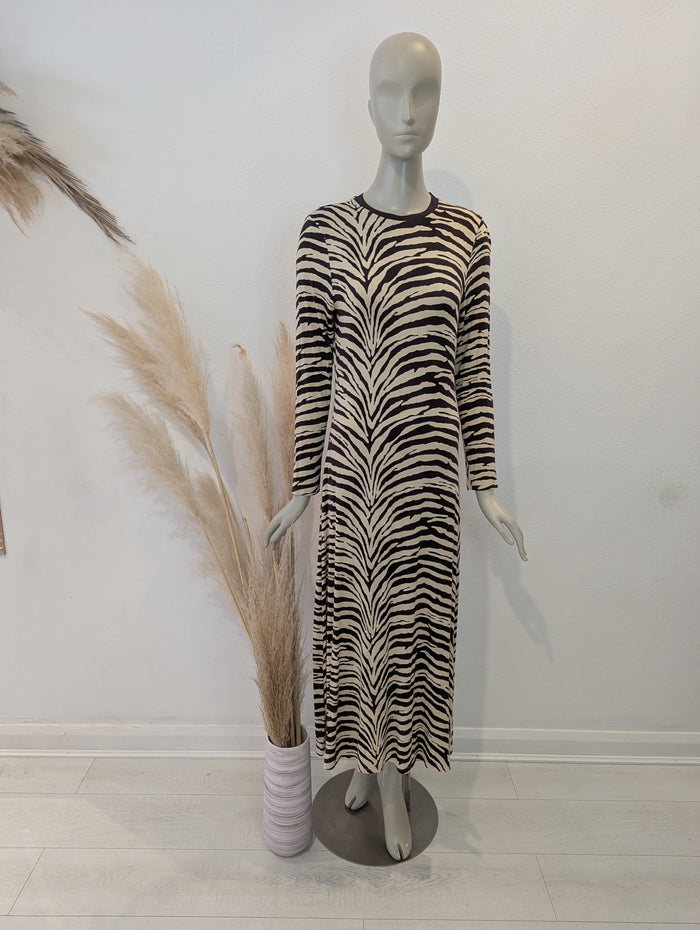 M&S brown/ cream dress 12 NWT RRP £35