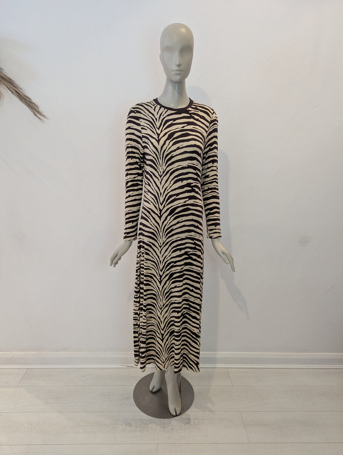 M&S brown/ cream dress 12 NWT RRP £35