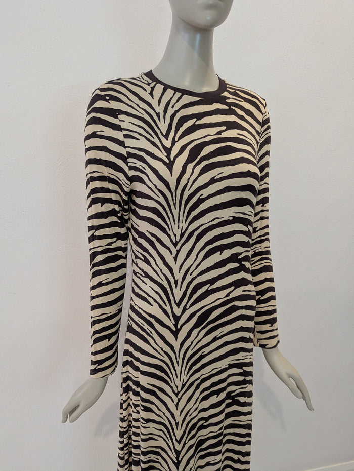 M&S brown/ cream dress 12 NWT RRP £35