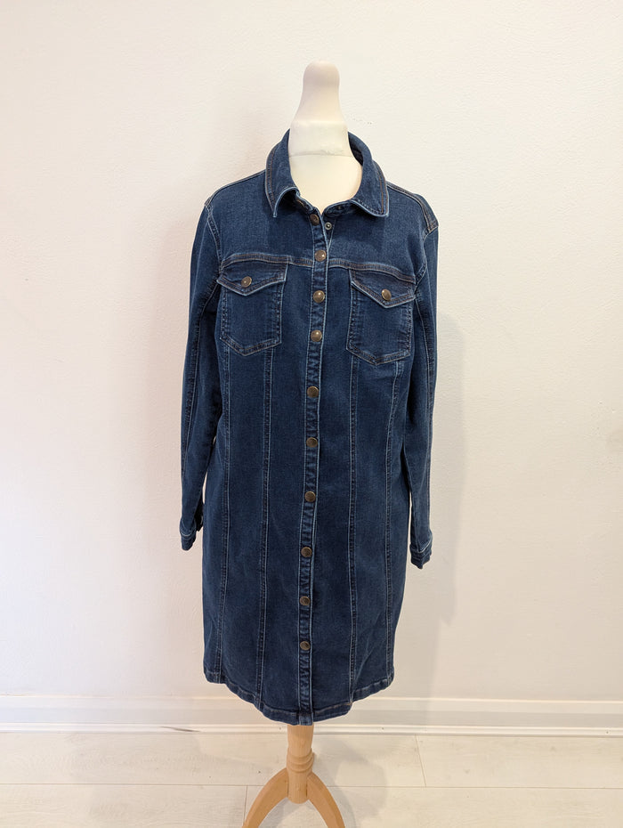 M&S Denim Dress 14 RRP £49.50