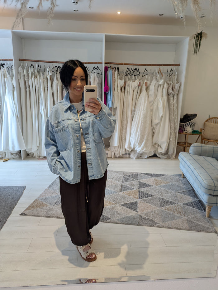 M&S Lightwash Denim Jacket L