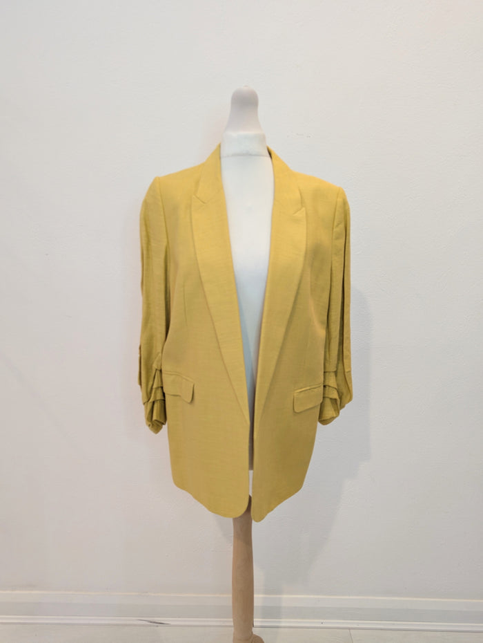 M&S Mustard Blazer 8 RRP £45