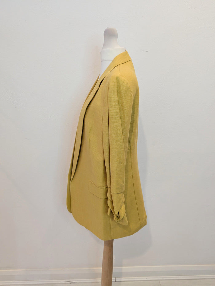 M&S Mustard Blazer 8 RRP £45