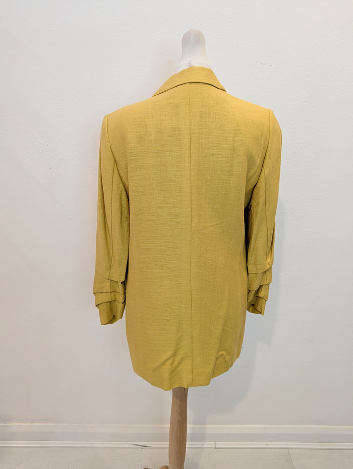 M&S Mustard Blazer 8 RRP £45