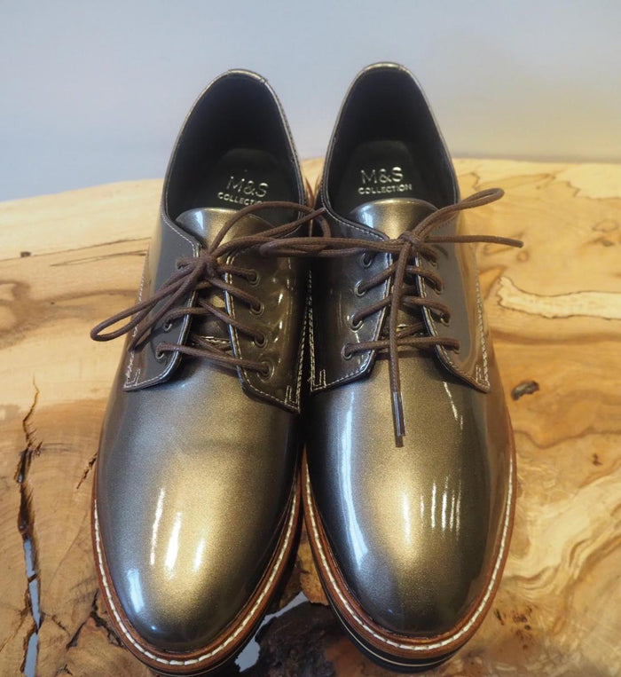 M&S Pewter Platfrom Brouges 4.5