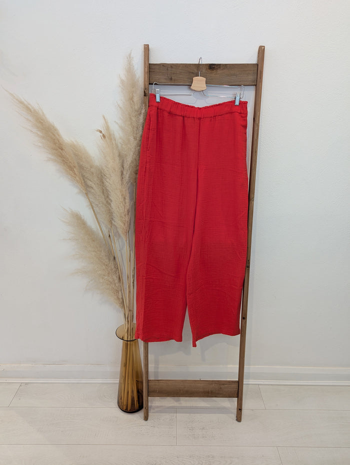 M&S Red Trousers 12