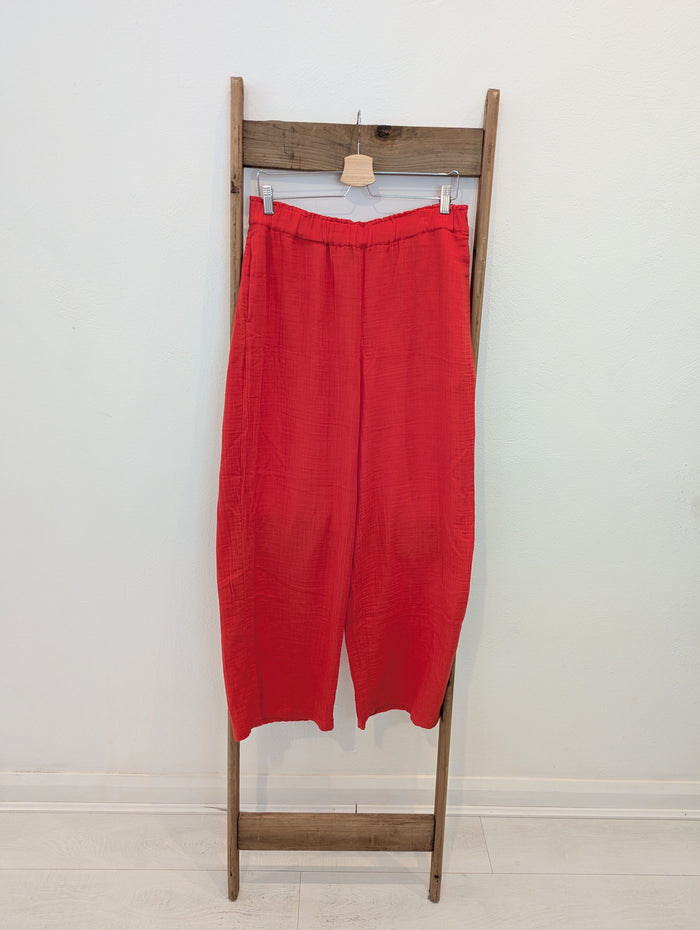 M&S Red Trousers 12