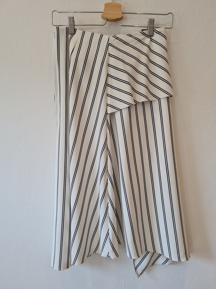 M&S Stripe midi skirt 8 New RRP £30
