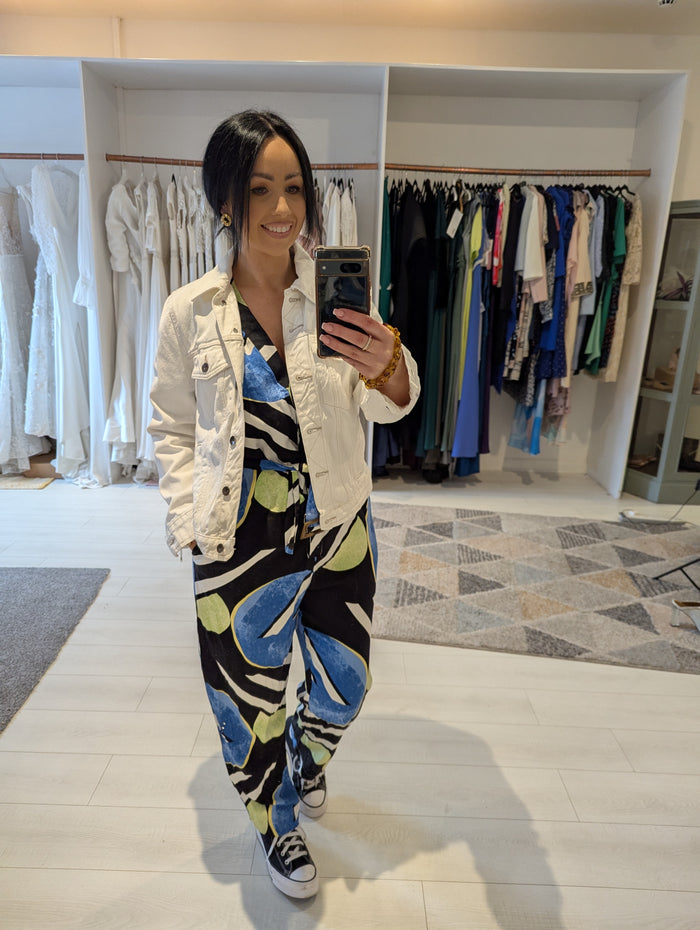 M&S White Canvas Jacket 12