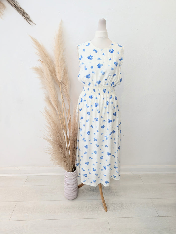 MSCH Blue Floral Dress 8 NWT £90