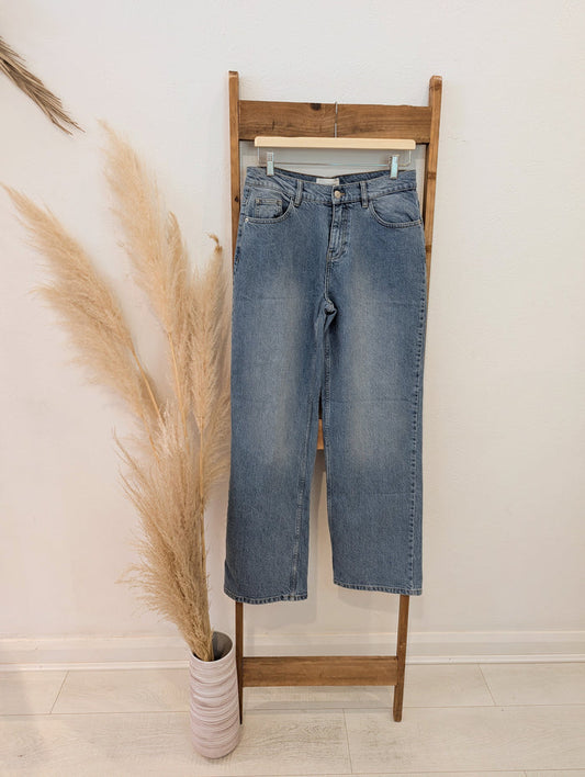 MSCH Blue Wide leg Jeans NWT £100